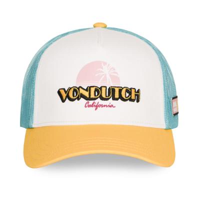 Casquette Von Dutch Palm Cali Retro Blanc/Jaune/Bleu
