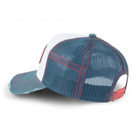 Casquette Trucker Destroy Blanc/Bleu