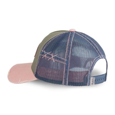 Casquette Von Dutch Trucker Kaki/Rose