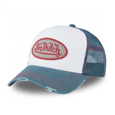 Casquette Trucker Destroy Blanc/Bleu
