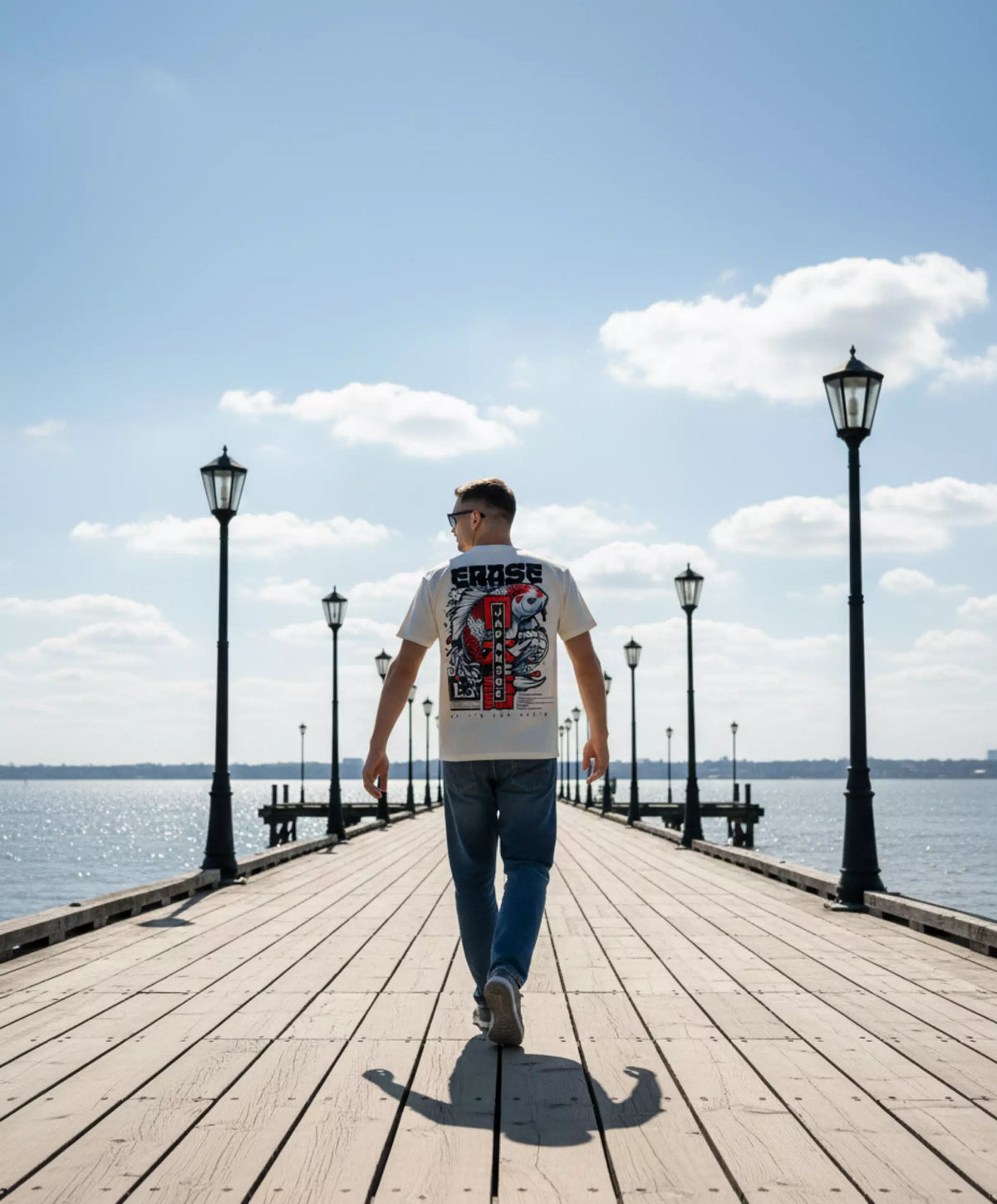 T-shirt Carpe Blanc