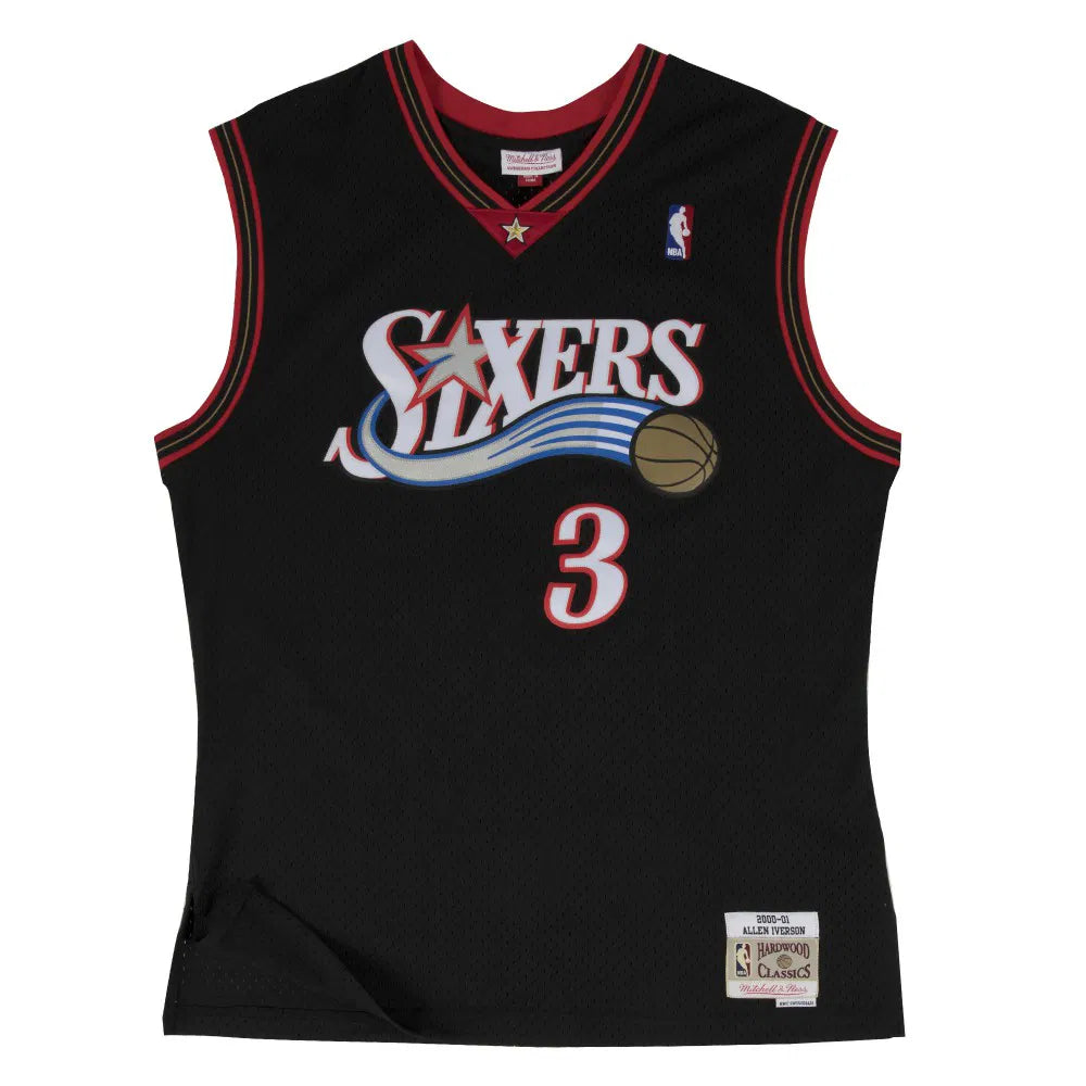 Maillot NBA Allen Iverson Philadelphie Sixers 00-01 Noir