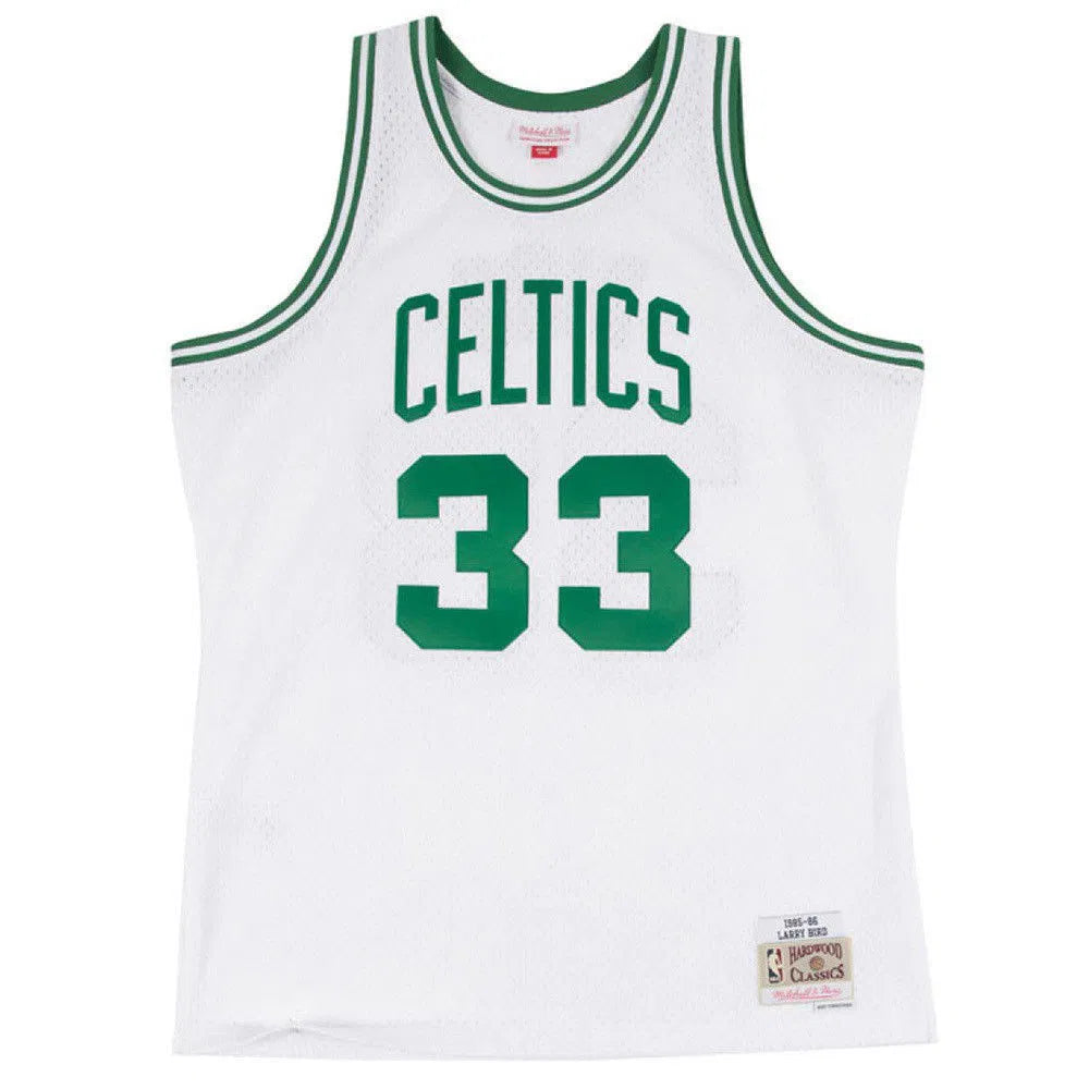 Maillot NBA Larry Bird Boston Celtics 85-86 Blanc