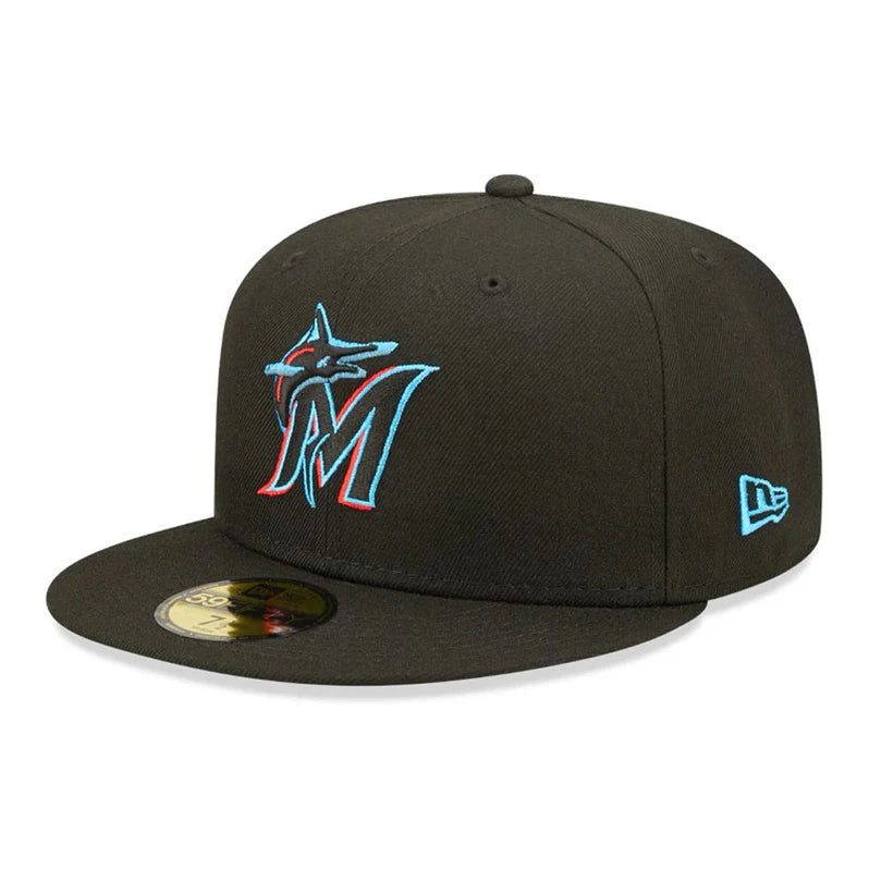 Casquette 59Fifty Marlins Noir