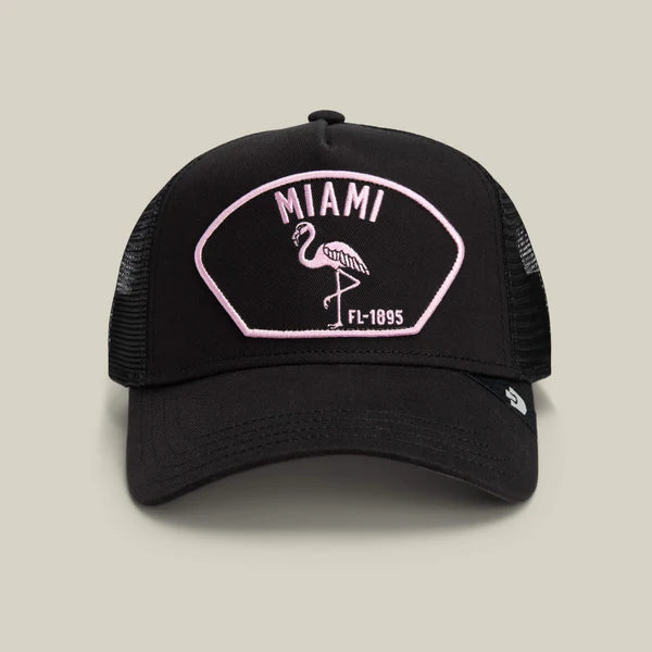 Casquette Trucker Miami Noir