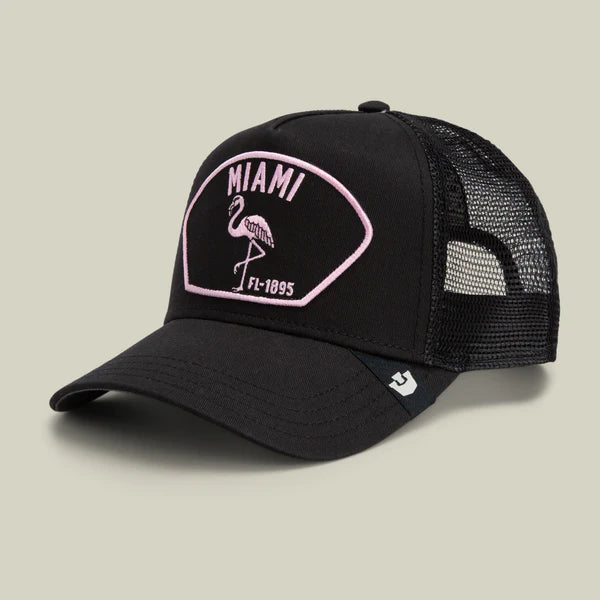 Casquette Trucker Miami Noir