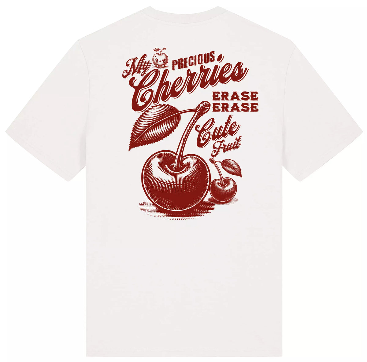 T-shirt Cerise Blanc