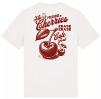 T-shirt Cerise Blanc