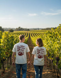 T-shirt Cerise Blanc