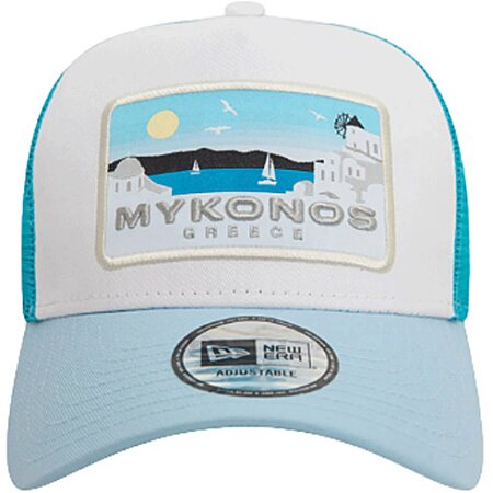 Casquette Trucker Mykonos Bleu