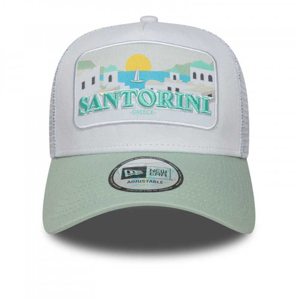 Casquette Trucker Santorini Blanc/Vert