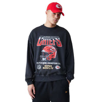 Sweat-shirt Kansas Chiefs Washed Noir