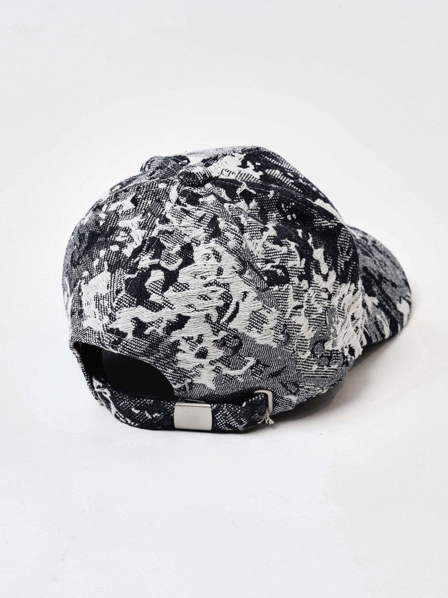 Casquette Jeans Print Noir