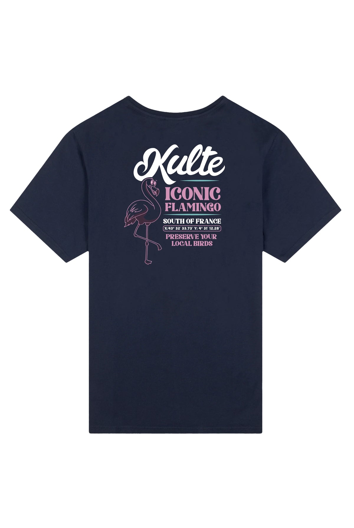 T-shirt Kamargue Flamingo Marine