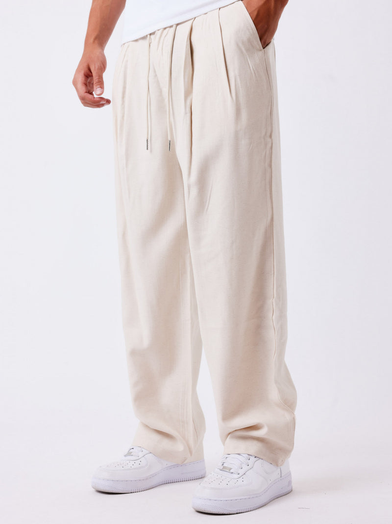 Pantalon Loose Beige