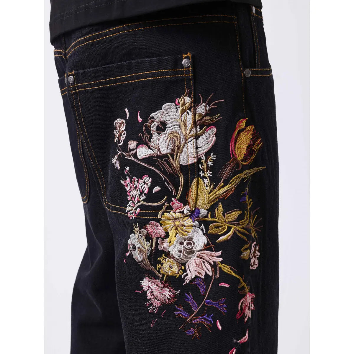 Jean Flower Bleu Brut
