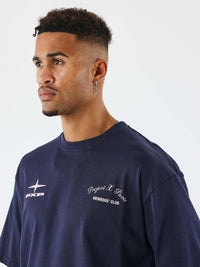 T-shirt Members' Club Marine/Rose