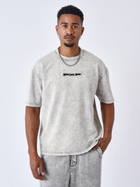 T-shirt Washed Gris