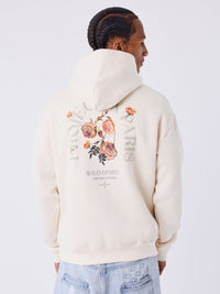 Hoodie Gothic Roses Ivoire