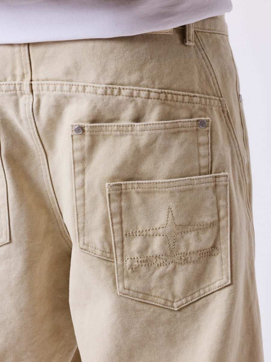 Short en Jean Knockout Beige