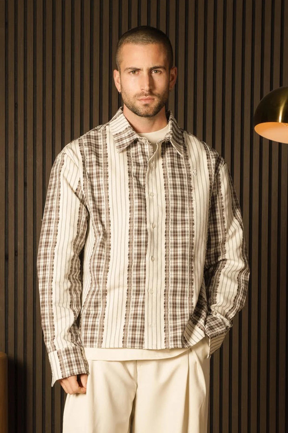 Chemise Boxy Beige