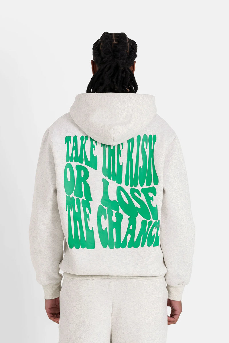 Hoodie Take The Risk Gris