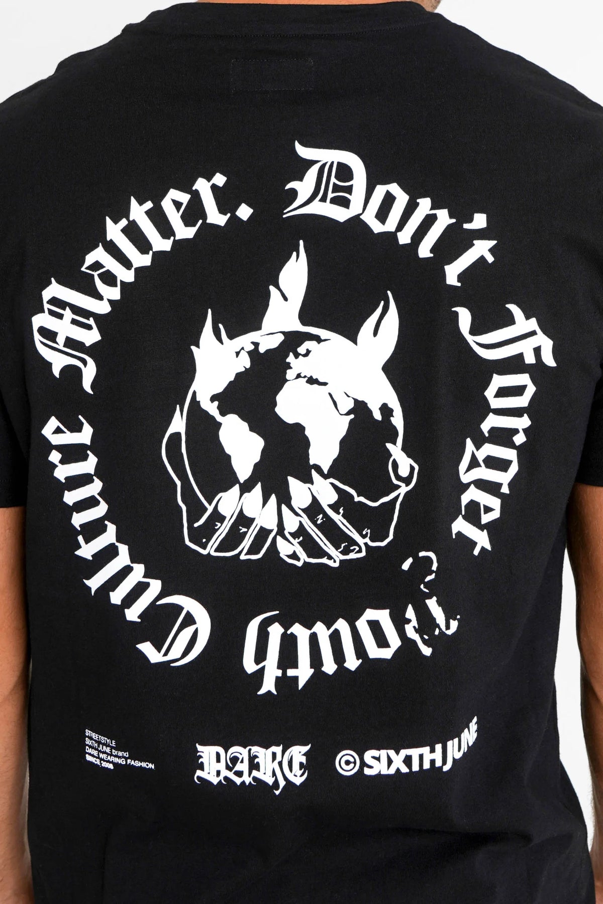 T-shirt World Burn Noir