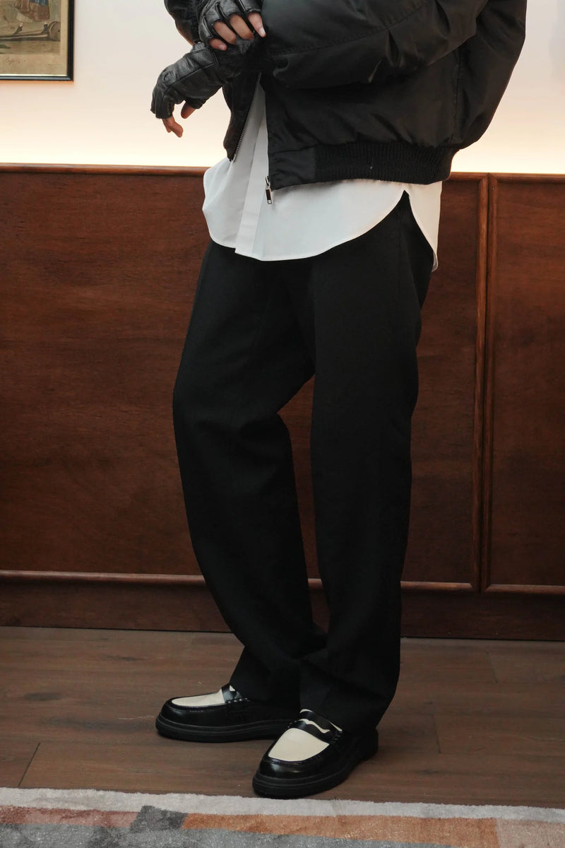 Pantalon Tailored Noir/Beige