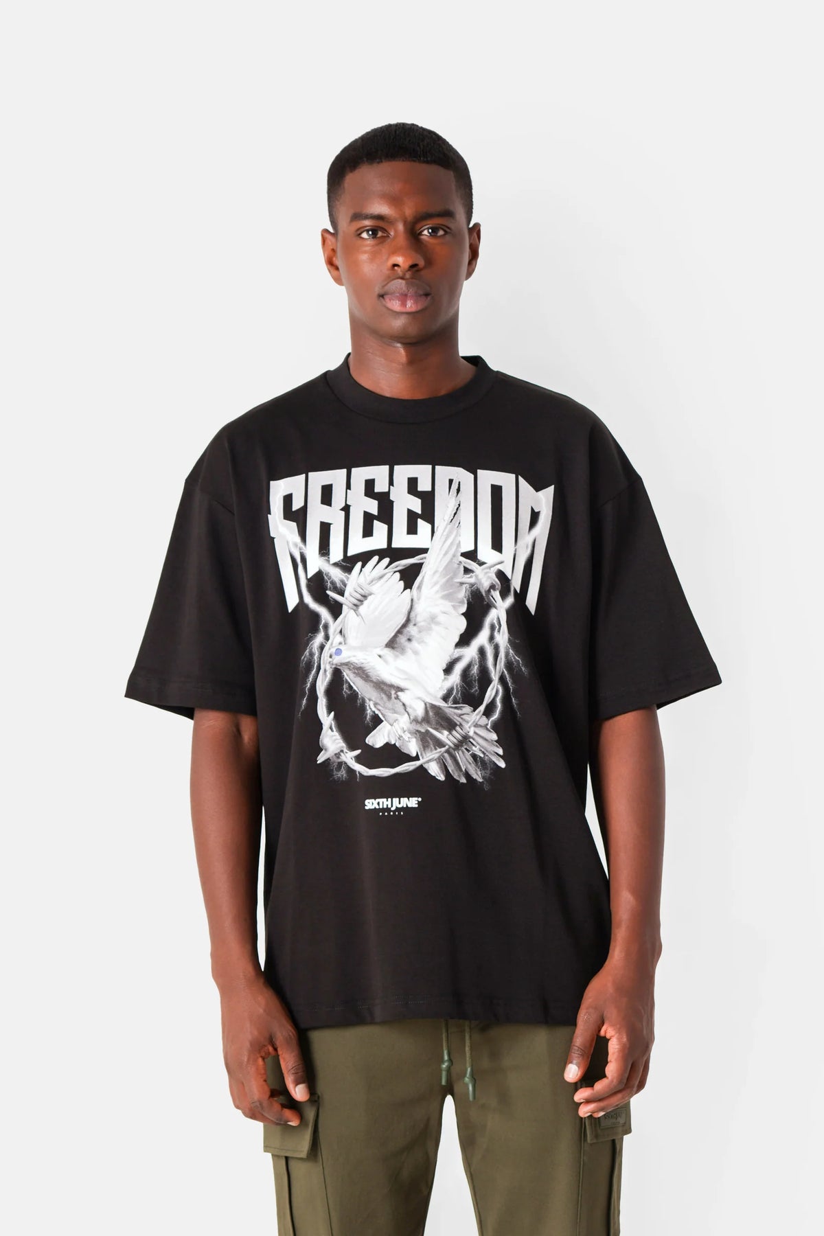 T-shirt Freedom Noir