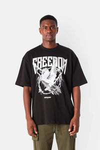 T-shirt Freedom Noir