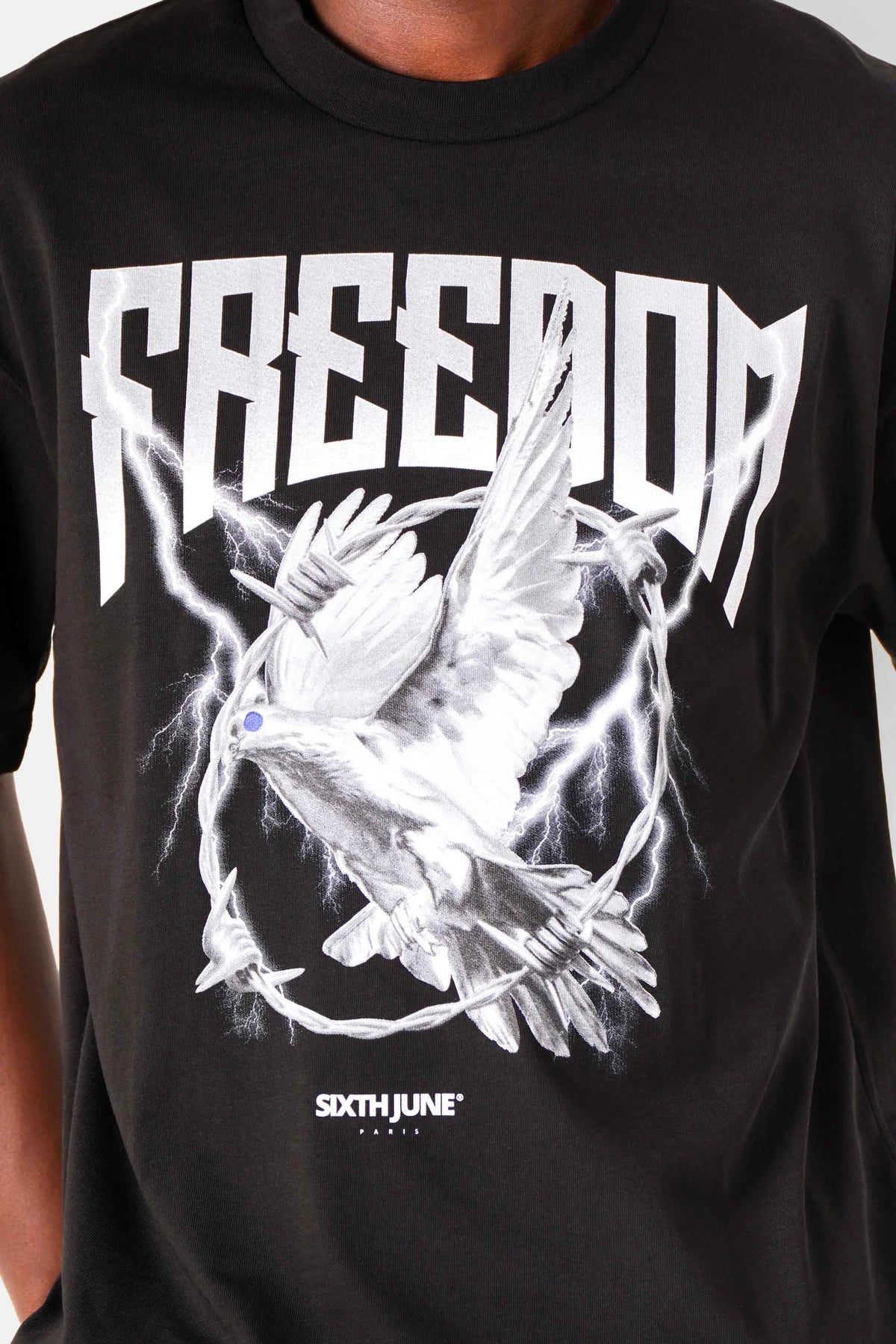 T-shirt Freedom Noir