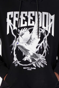 Hoodie Freedom Noir