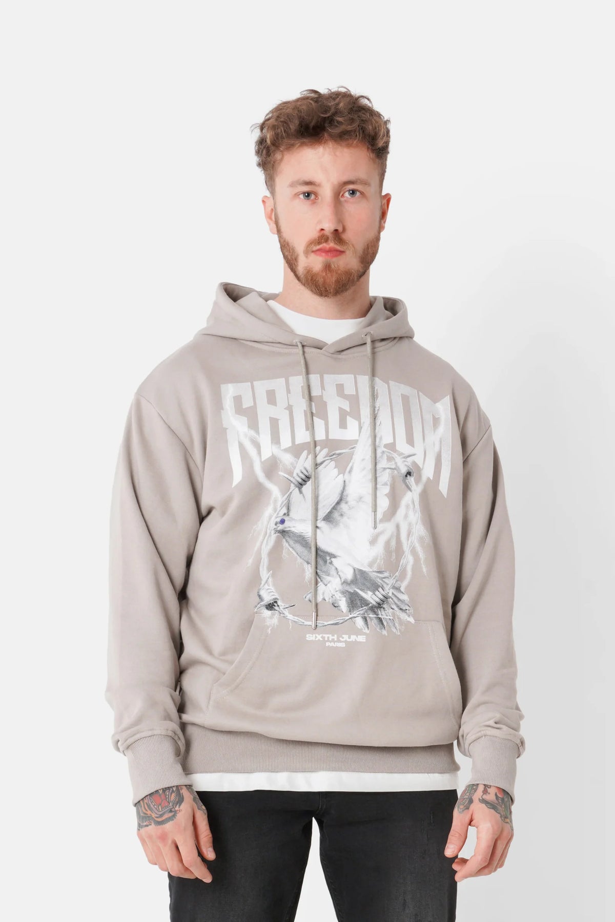 Hoodie Freedom Beige