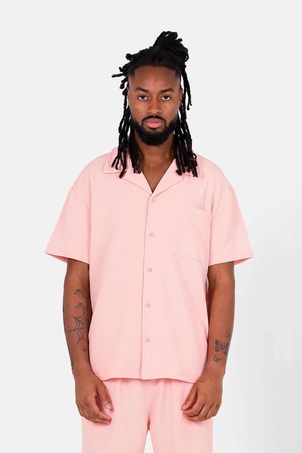 Chemise Crepe Fabric Rose