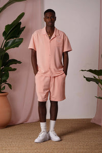 Chemise Crepe Fabric Rose