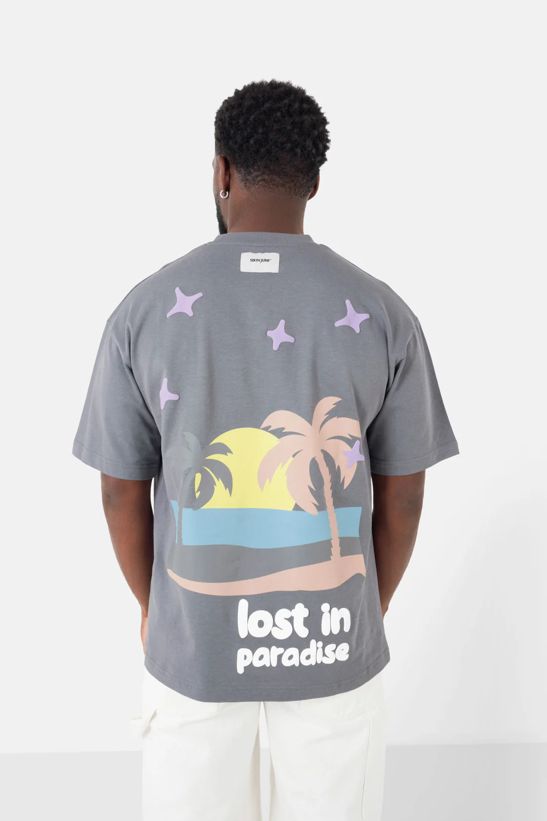 T-shirt Paradise Gris