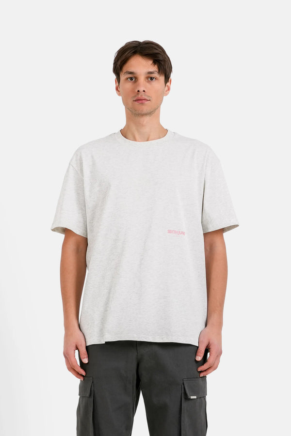 T-shirt Flower Gris