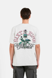 T-shirt Flower Gris