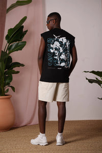Débardeur Floral Noir