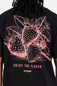 T-shirt Strawberry Noir