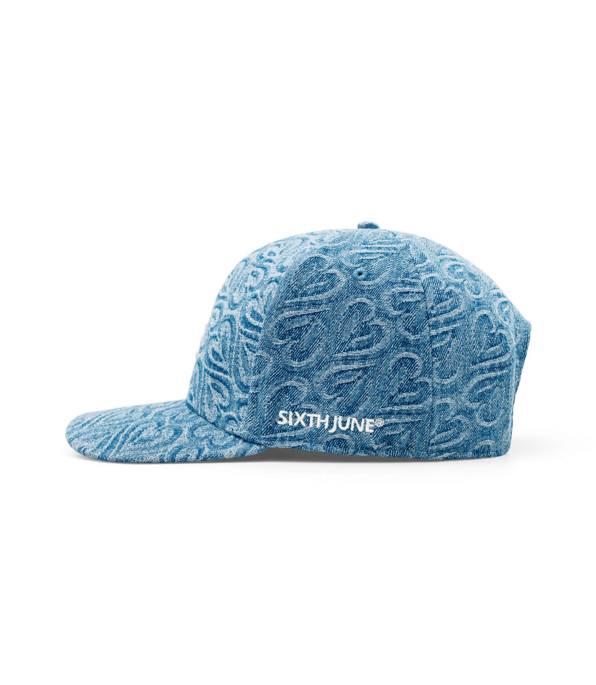 Casquette Snapback Heart Denim Bleu