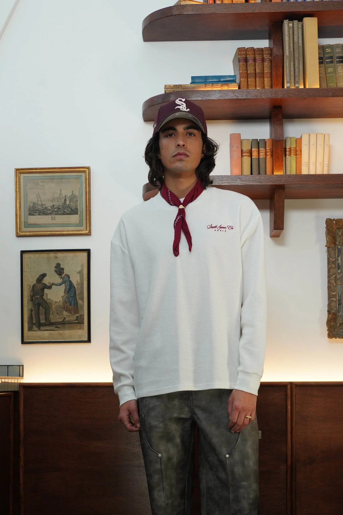 T-shirt Waffle Elevate Blanc