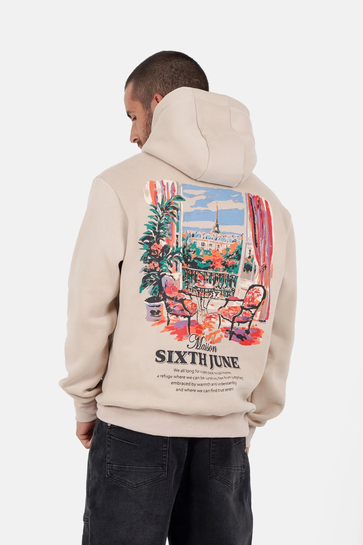 Hoodie Maison SJ Parisian Beige