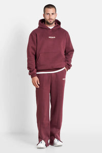 Hoodie Vibes Never Lie Bordeaux