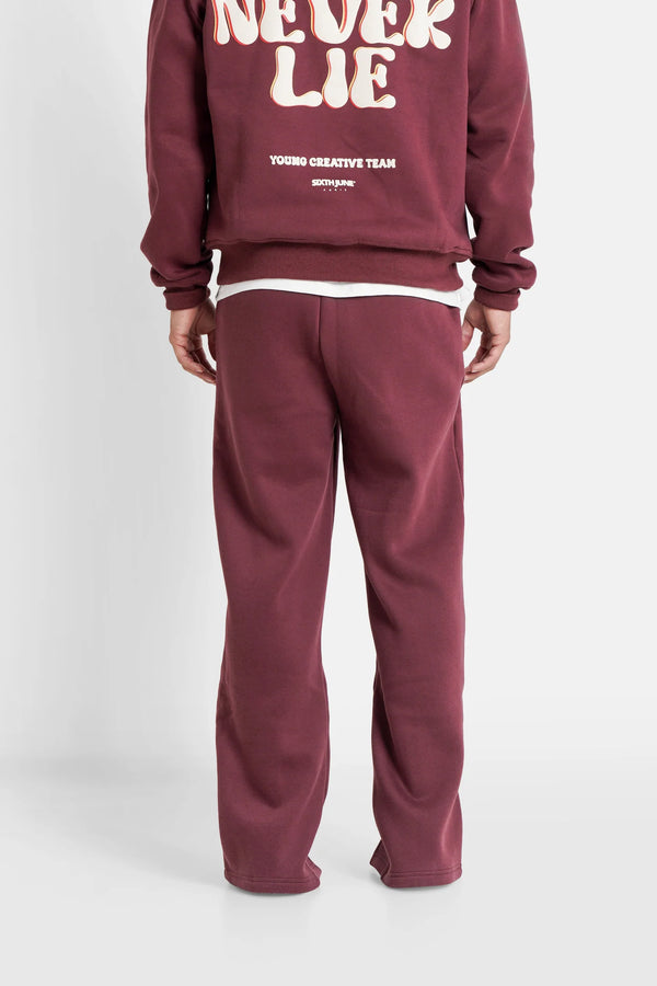 Pantalon de Jogging Vibes Never Lie Bordeaux