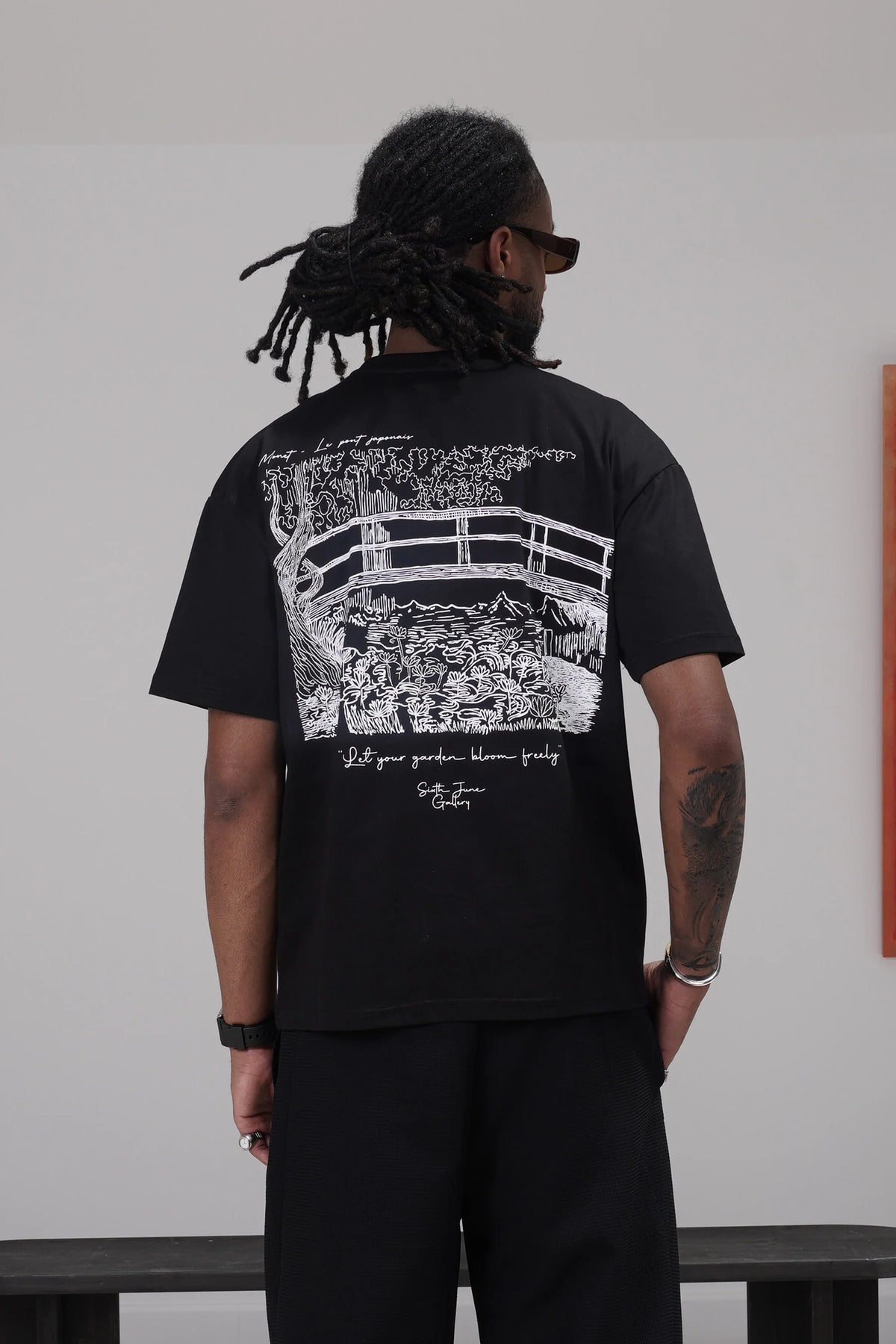 T-shirt Sixth June Monet Gallery Noir