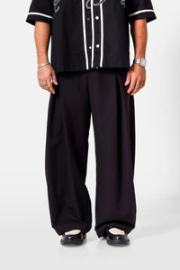 Pantalon Tailored Beige/Noir