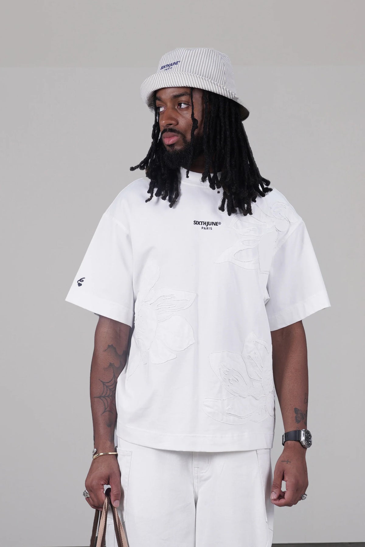 T-shirt Sixth June Floral Blanc