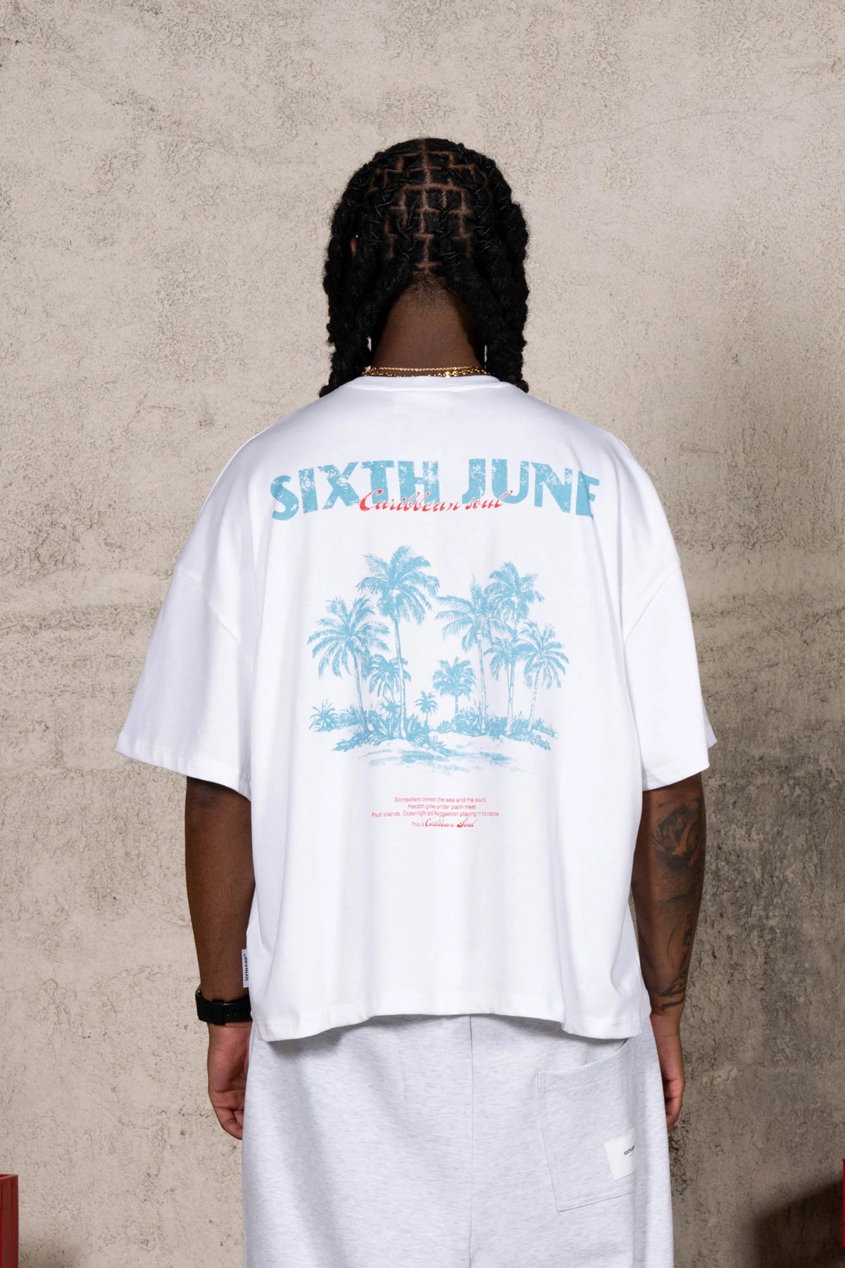 T-shirt Carribean Boxy Blanc