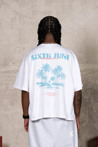 T-shirt Carribean Boxy Blanc